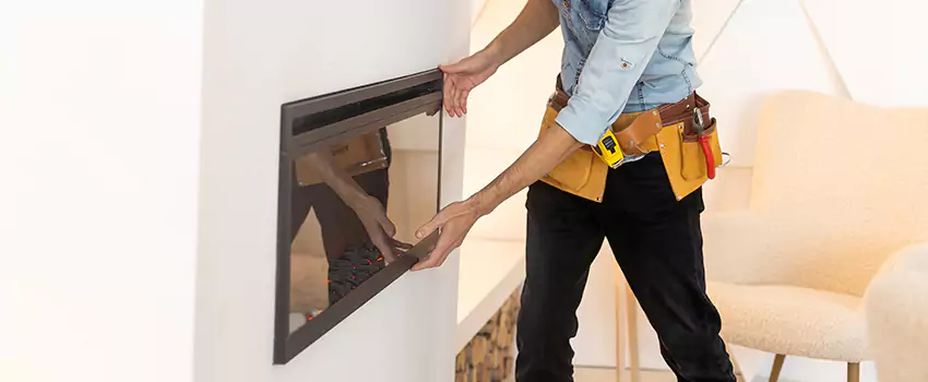 Metal Fireplace Installation in Estero, Florida