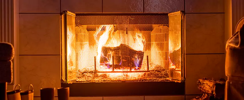 Mendota Hearth Landscape Fireplace Installation in Estero, Florida