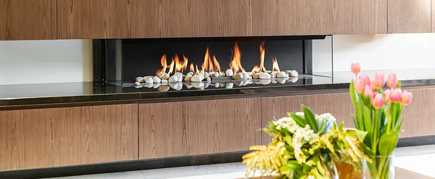 Double-height Fireplace Design Refurbishment in Estero, Florida