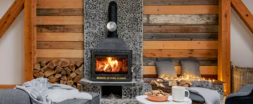Thelin Hearth Products Direct Vent Gas Stove Fireplace Inspection in Estero, Florida